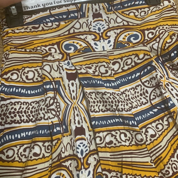 Like New! Valija Linen Colorful Printed Wide Leg Pants Size Medium SKu:4G365 - Picture 5 of 6